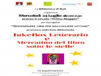 JUKEBOX LETTERARIO E MERCATINO DEL LIBRO SOTTO LE STELLE - 24 MERCOLEDI' 2019 -